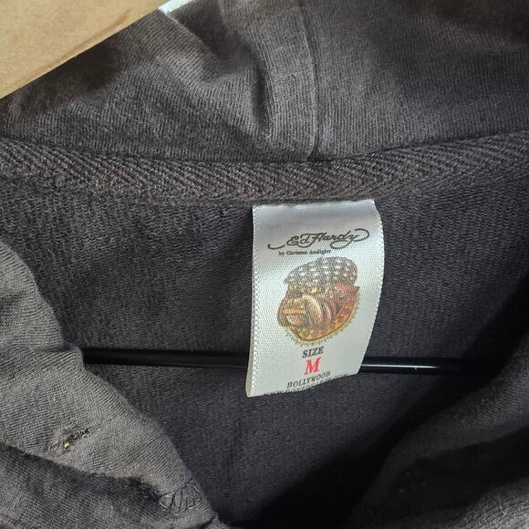 Vintage Ed Hardy by Christian Audigier Tiger International Full Zip Hoodie M - Picture 4 of 10